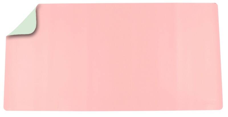 Deflecto Schreibunterlage Kunstleder, Leder, PVC (Polyvinylchlorid) Grün, Rosa 80 x 40 cm