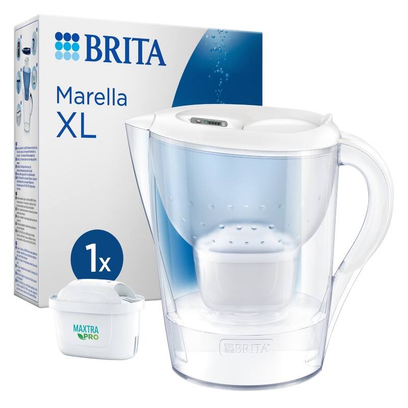 BRITA Marella MAXTRA PRO XL 125271 Wasserfilter Kanne 3,5 L Weiß