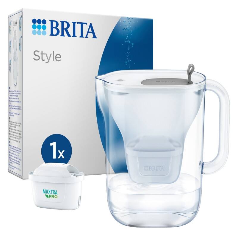 BRITA Style MAXTRA PRO 125318 Wasserfilter Kanne 2,4 L Hellgrau