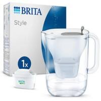 BRITA MXPRO 125318 Wasserfilter Kanne 2,4 L Hellgrau