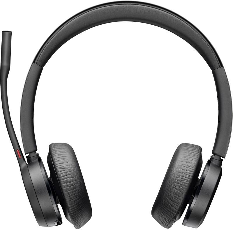 poly Voyager Headset Kopfbügel mit Bluetooth mit Mikrofon 4320 Schwarz