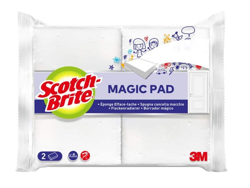 Scotch-Brite Magic Pad Fleckenradierer 11 x 2,7 x 15,1 cm Weiß 2er-Pack