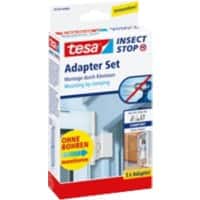 tesa Comfort Adapter-Set Fliegengitter 110 x 57 x 210 mm Weiß 3 Stück