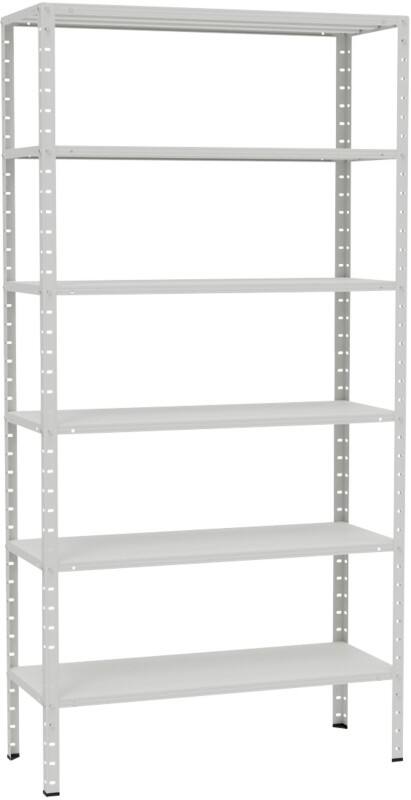 Aufbewahrungsregal Metall 1.000 x 400 x 2.000 mm Weiß