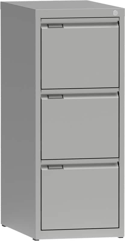 Metall Aktenschrank 3 Schübe 405 x 623 x 1.012 mm Grau  