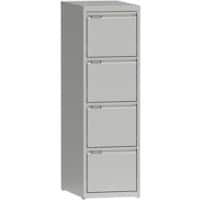 Metall Aktenschrank 4 Schübe 405 x 623 x 1.320 mm Weiß  