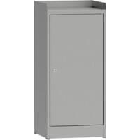 Universal Aufbewahrungsschrank Metall 4 Fachböden Abschließbar 950 x 400 x 1.950 mm Grau
