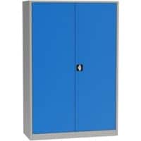 Universal Aufbewahrungsschrank Metall 4 Fachböden Abschließbar 1.200 x 500 x 1.800 mm Grau