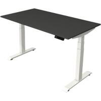 Kerkmann Elektronisch Höhenverstellbar Sitz-Stehschreibtisch Anthrazit T-Fuß 1.400 (B) x 800 (T) x 1.290 (H) mm Metall, Holz