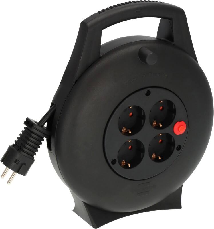 brennenstuhl Vario Line Kabeltrommel 4-fach 10 m Schwarz 1093900