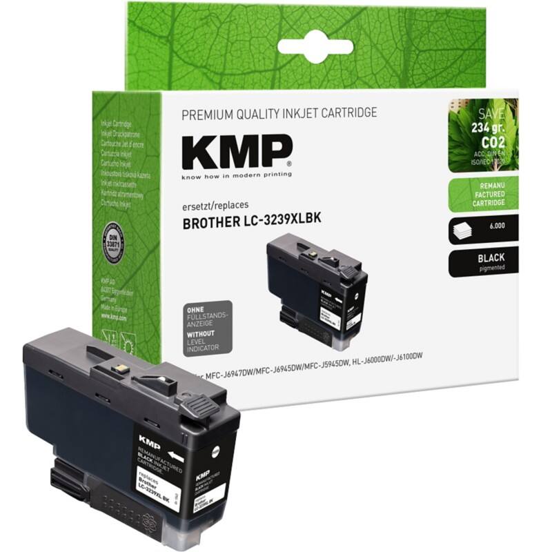KMP Kompatibel Brother LC3239XLBK Tintenpatrone Schwarz