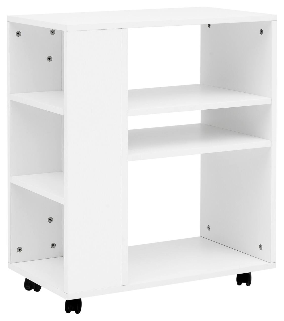 WOHNLING Bürowagen WL5.694 Holz, Weiß 60 x 75 x 35 cm