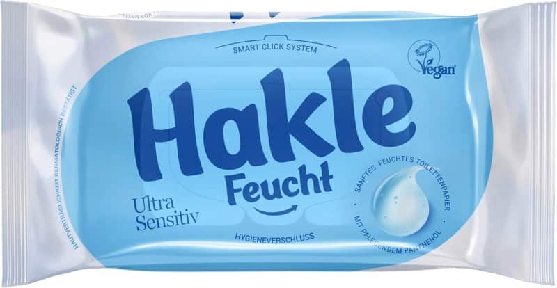 Hakle Ultra Sensitive Feuchtes Toilettenpapier Weiß 45 x 15 x 8 cm 79626 42 Stück