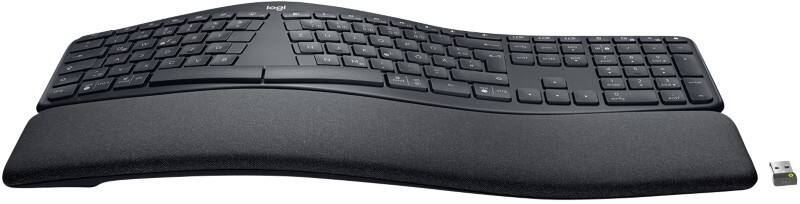 Logitech Kabellose Tastatur K860 Ergo 920-010345 QWERTZ DE Graphit