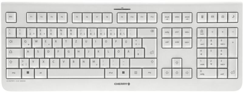 CHERRY Kabellose Tastatur KW 3000 JK-3000DE-0 QWERTZ DE Weiß