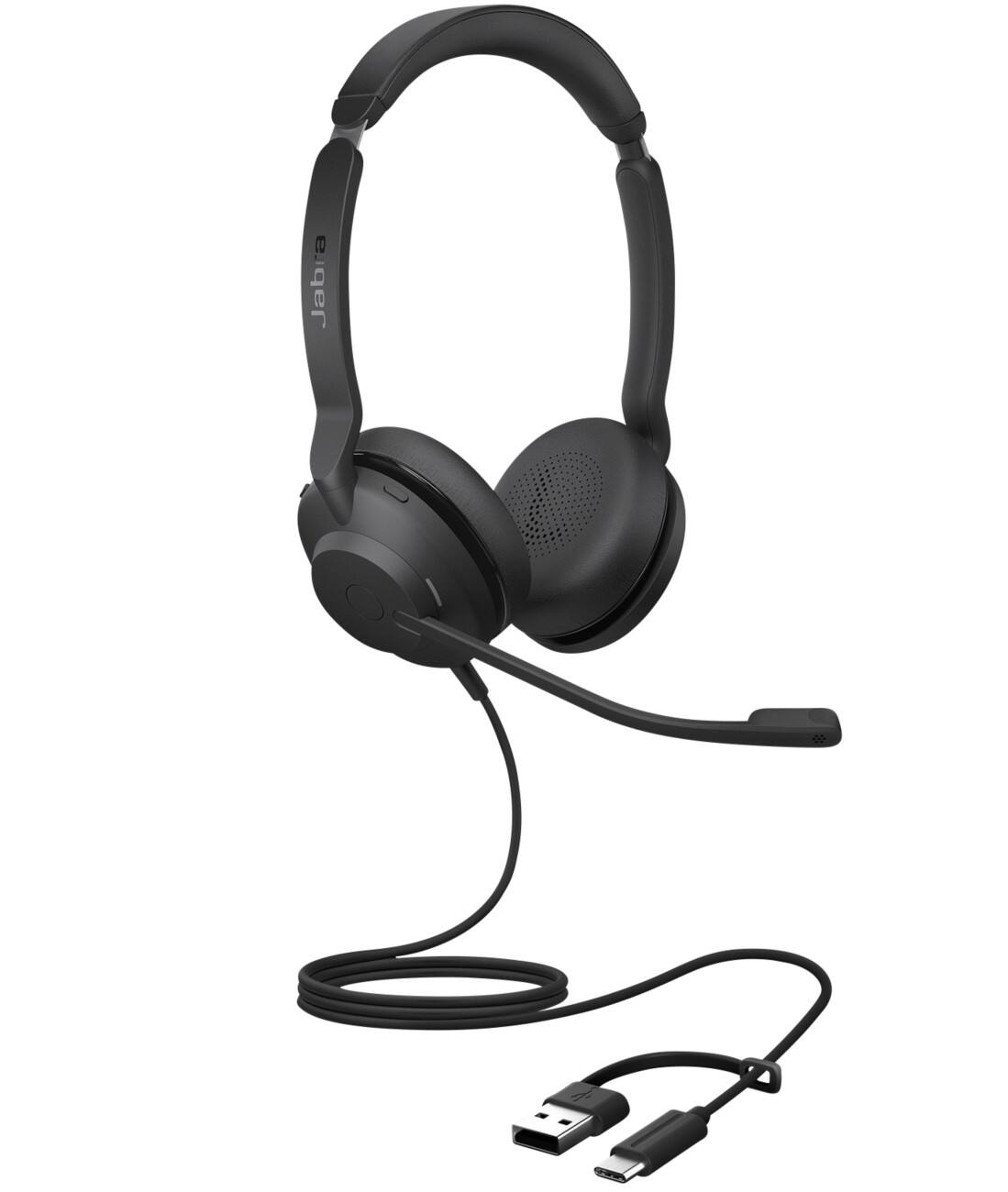 Jabra Evolve2 Kabelgebundenes Headset Over-the-Head USB Stereo 30 SE Schwarz