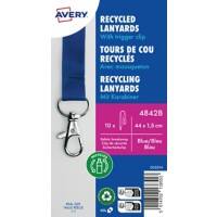 Avery Zweckform 4842B, Recycling Lanyard, 15 x 440 mm, Blau