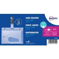 Avery Zweckform 4826, Namensschilder, 54 x 85 mm, Transparent