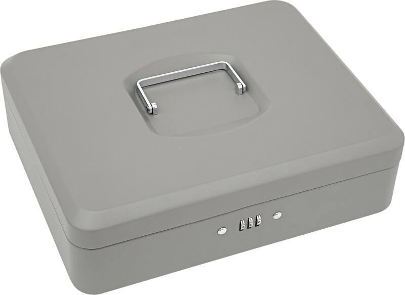 WEDO Registrierkasse Zylinderschloss 251 x 310 x 95 mm Grau