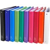 Exacompta 30 mm Ringbuch PP (Polypropylen) DIN A4 4-Ring Farbig sortiert 51330E 20 Stück