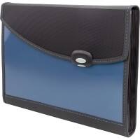 Rapesco Fächermappe 7 Taschen A4+ PP (Polypropylen) Blanko Blau 0679