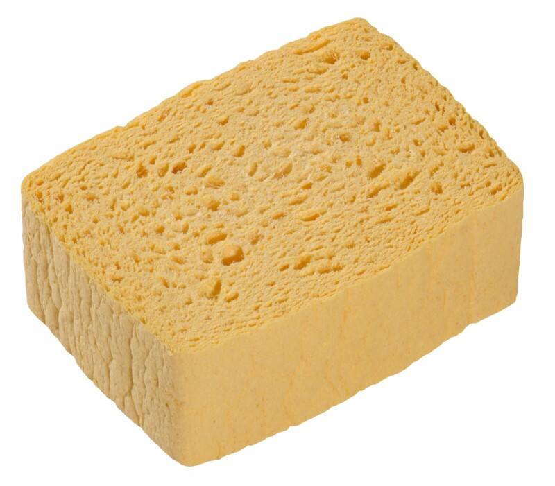 Spontex Azella 40 Traditioneller Trocken Schwamm 10 Stück Gelb