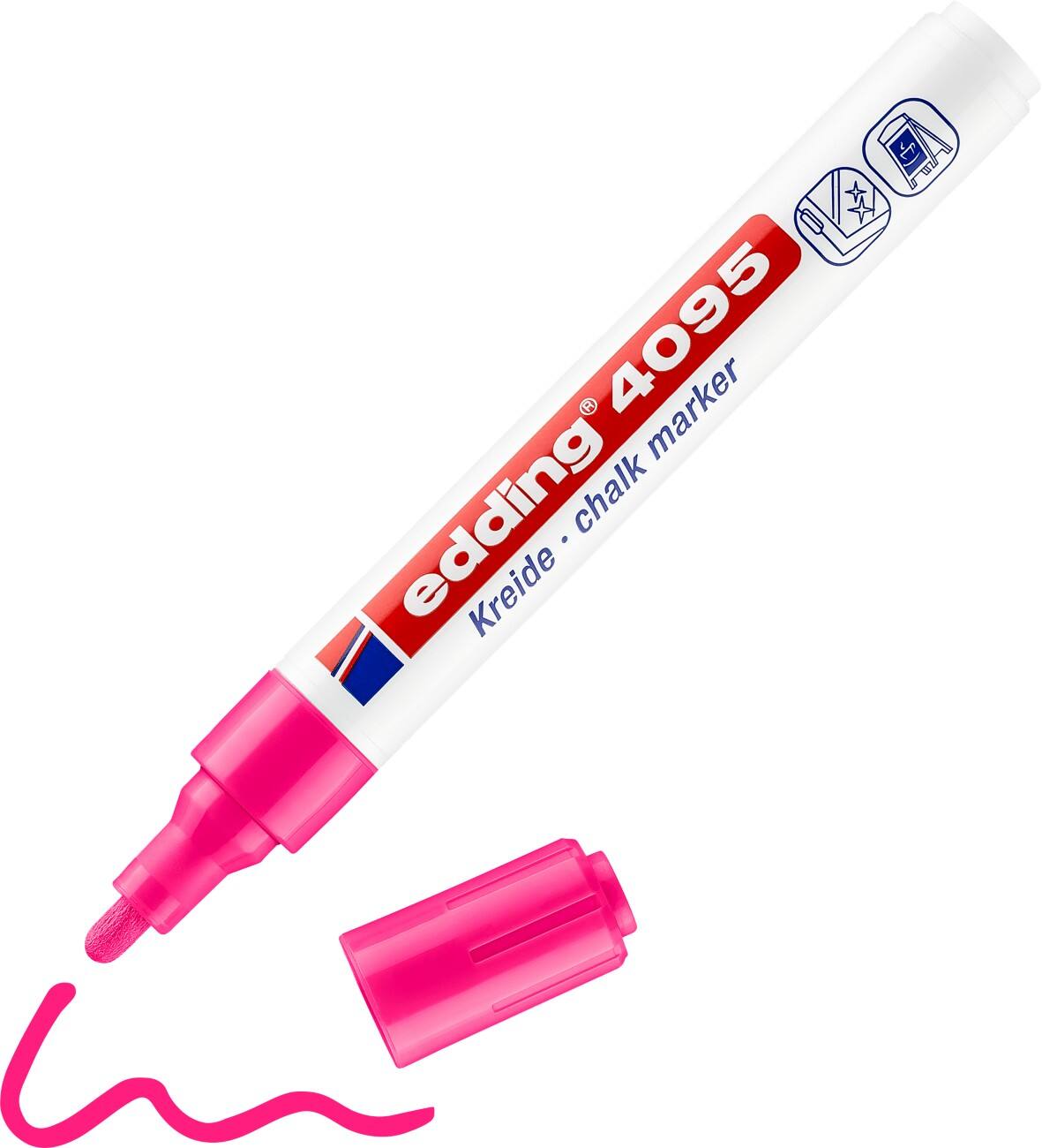 edding 4095 Kreidemarker Mittel Rundspitze 2-3 mm Neonpink