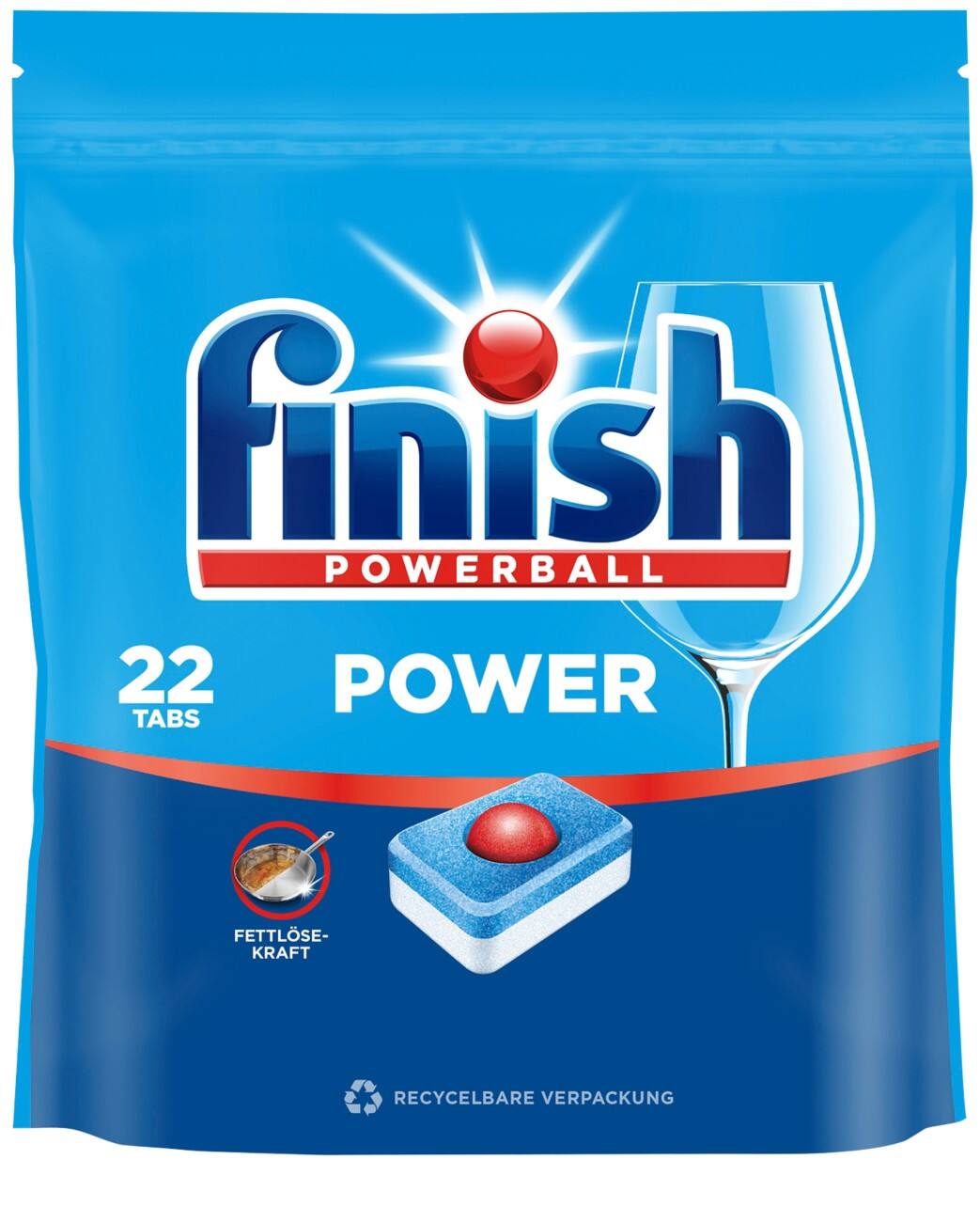 Finish Powerball Power Spülmaschinentabs Fresh 22 Stück