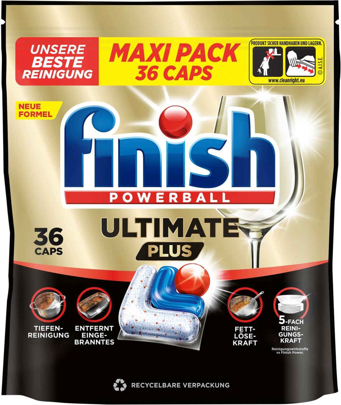 Finish Powerball Ultimate Plus Spülmaschinentabs Fresh 36 Stück