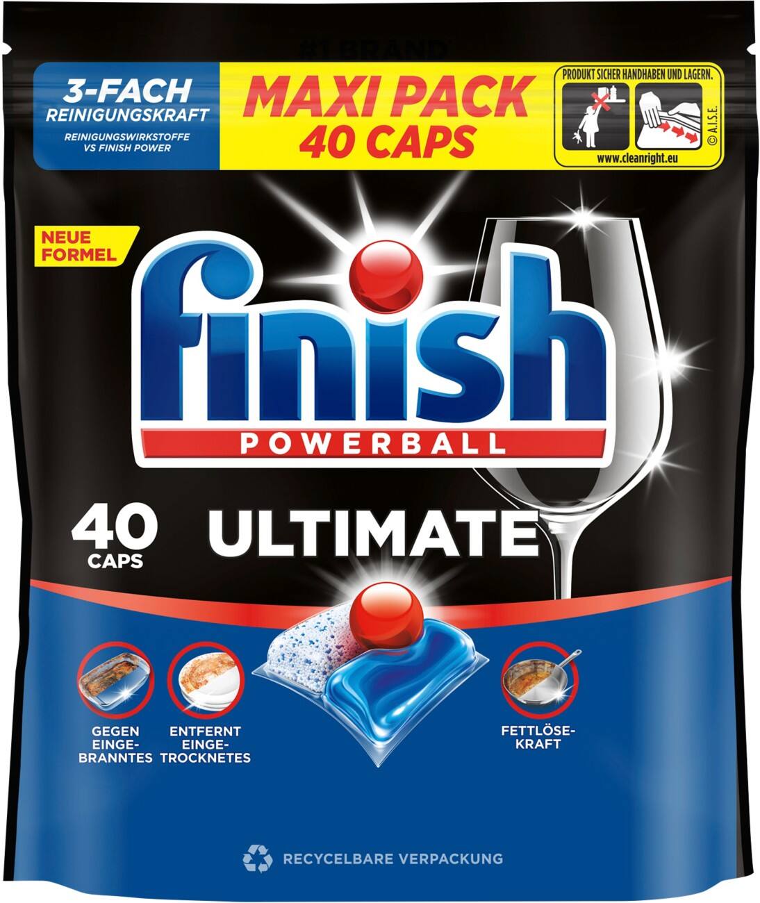 Finish Powerball Ultimate Spülmaschinentabs Fresh 40 Stück