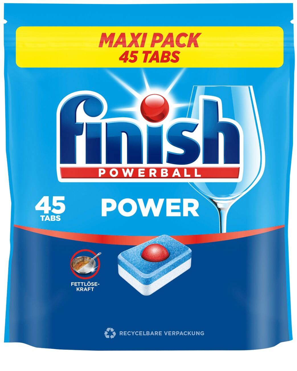 Finish Powerball Power Spülmaschinentabs Fresh 45 Stück