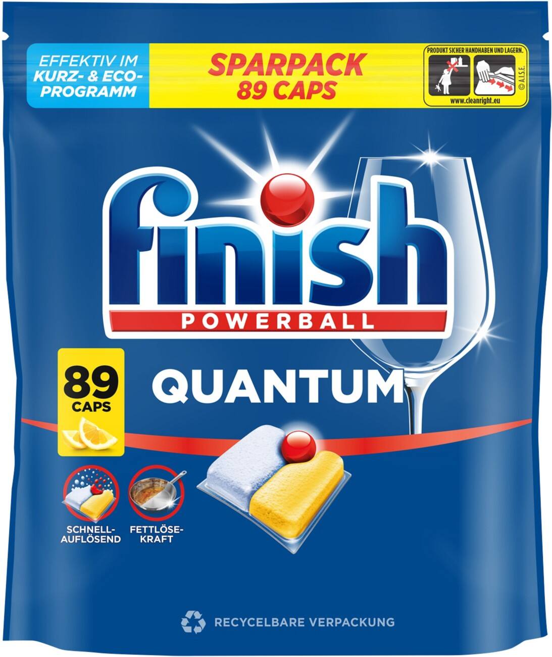 Quantum Powerball Spülmaschinentabs Citrus 89 Stück