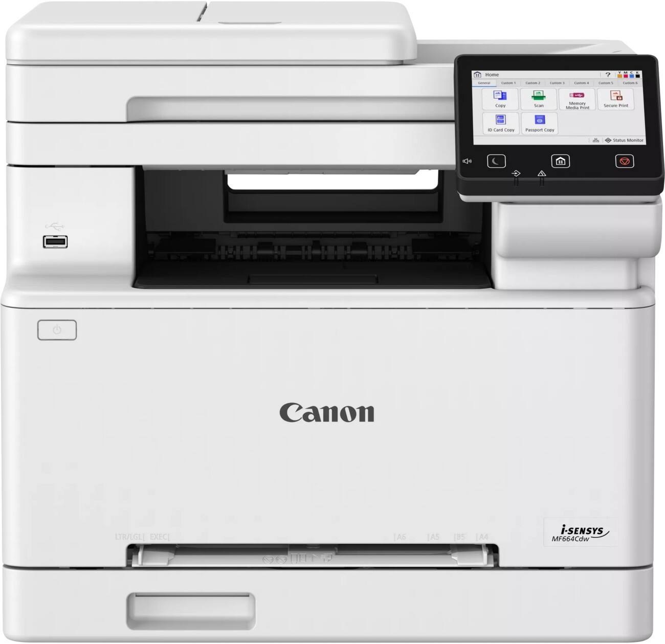 Canon i-SENSYS MF6600 Serie MF664Cdw Farblaser-Multifunktionsdrucker DIN A4 Schwarz, Weiß