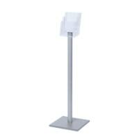 SHOWDOWN DIN A5 Broschürenständer Silber MB3C160 330 (B) x 330 (T) x 1.060 (H) mm