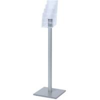 SHOWDOWN DL Broschürenständer Silber MB4C110 330 (B) x 330 (T) x 1.060 (H) mm MB4C110