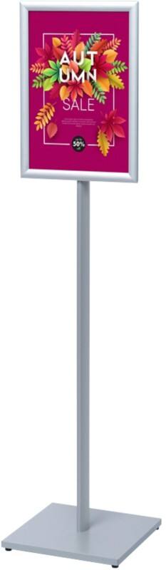 SHOWDOWN Design Standard Infoständer A3 Aluminium, Stahl Silber