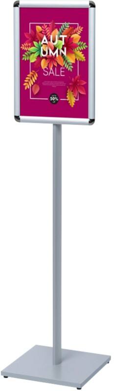 SHOWDOWN Design Standard Infoständer A3 Aluminium, Stahl Silber