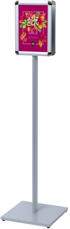 SHOWDOWN Design Standard Infoständer A4 Aluminium, Stahl Silber CAPOA4R25D