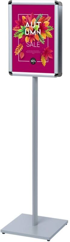SHOWDOWN Design Standard Infoständer A3 Aluminium, Stahl Silber