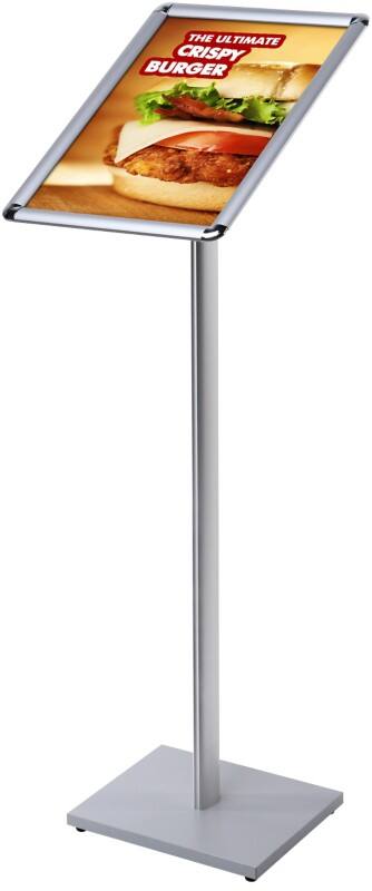 SHOWDOWN Infoständer A4 Aluminium, Stahl Silber