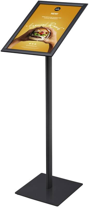 SHOWDOWN Infoständer A3 Aluminium, Stahl Schwarz