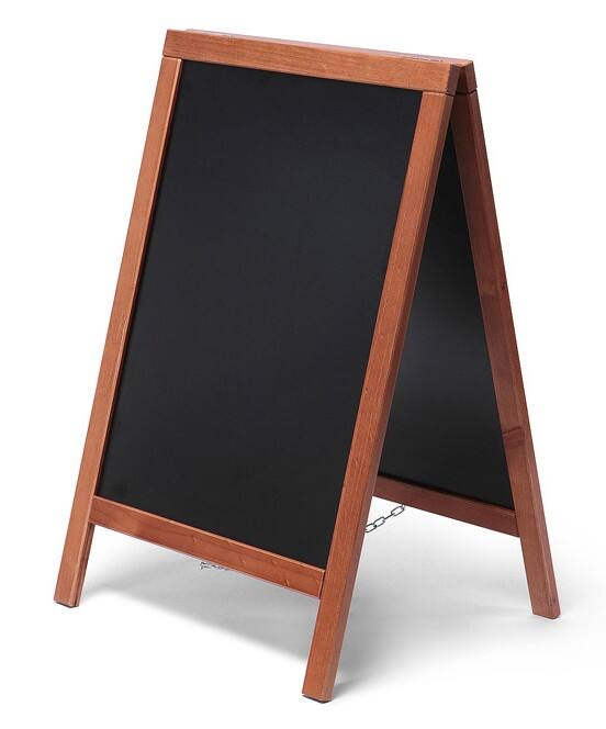 SHOWDOWN Kundenstopper Holz 85 x 55  cm Braun