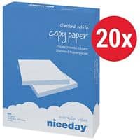 Niceday Copy DIN A4 Kopierpapier Weiß 80 g/m² Matt 20 Pack à 500 Blatt