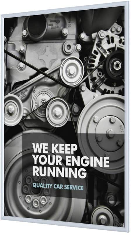 SHOWDOWN A0+ Klapprahmen Hängend Silber Aluminium KRA0G25 87,2 (B) x 1,1 (T) x 122 (H) cm KRA0G25