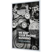 SHOWDOWN B1 Fireproof A0+ Klapprahmen Hängend Silber Aluminium KRA0G25B1 87,2 (B) x 1,1 (T) x 122 (H) cm KRA0G25B1