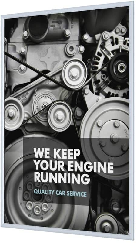 SHOWDOWN A1 Klapprahmen Hängend Silber Aluminium KRA1G25 62,5 (B) x 1,1 (T) x 87,2 (H) cm KRA1G25