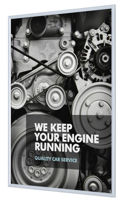 SHOWDOWN B1 Fireproof A1 Klapprahmen Hängend Silber Aluminium KRA1G25B1 62,5 (B) x 1,1 (T) x 87,2 (H) cm KRA1G25B1
