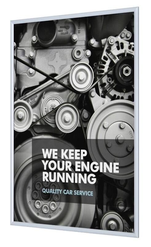 SHOWDOWN B1 Fireproof A2 Klapprahmen Hängend Silber Aluminium KRA2G25B1 45,1 (B) x 1,1 (T) x 62,5 (H) cm KRA2G25B1