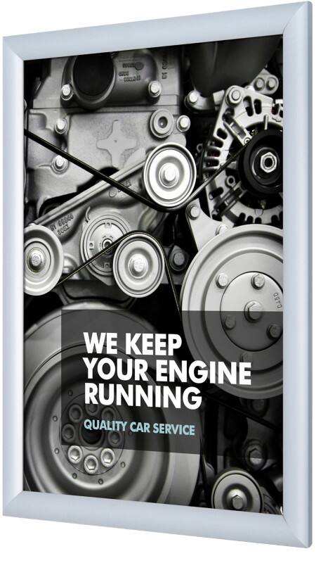 SHOWDOWN A3 Klapprahmen Hängend Silber Aluminium KRA3G25 32,8 (B) x 1,1 (T) x 45,1 (H) cm KRA3G25