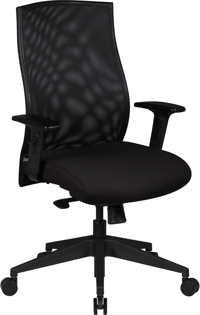AMSTYLE Bürostuhl Synchro Tilt Höhenverstellbare Armlehnen Höhenverstellbar Schwarz max. 120 kg SPM1.275 1130 x 650 x 650 mm